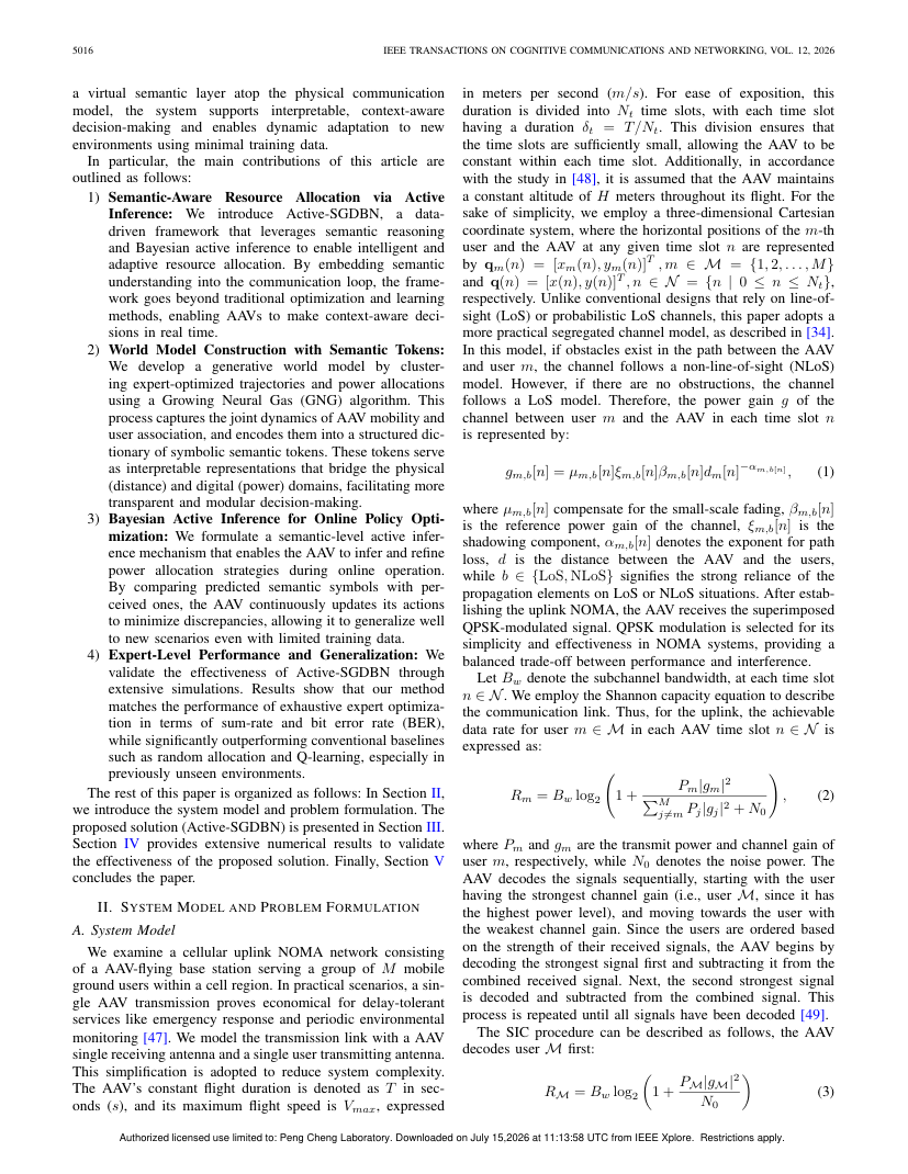 A Semantic-Aware Resource Allocation for Emerging AAV-NOMA Networks Empowered by Bayesian Active Inference 架构/方法页
