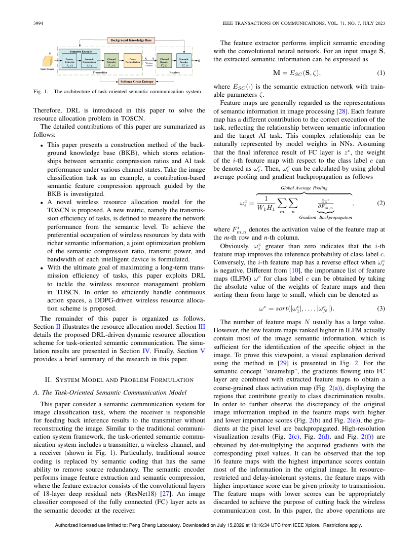DRL-Driven Dynamic Resource Allocation for Task-Oriented Semantic Communication 架构/方法页