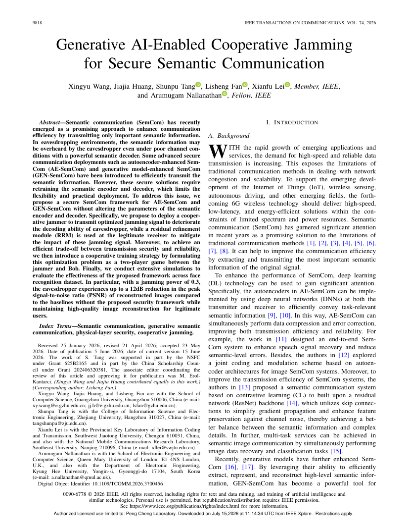 Generative AI-Enabled Cooperative Jamming for Secure Semantic Communication 架构/方法页