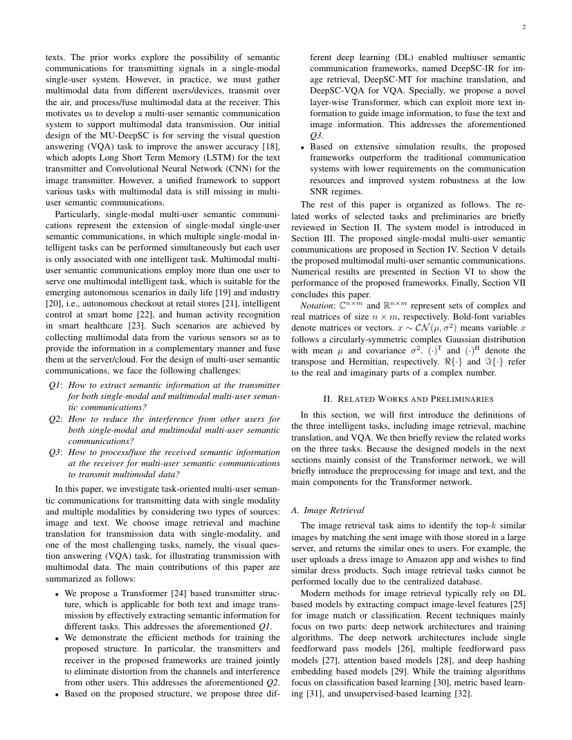 Task-Oriented Multi-User Semantic Communications 架构/方法页