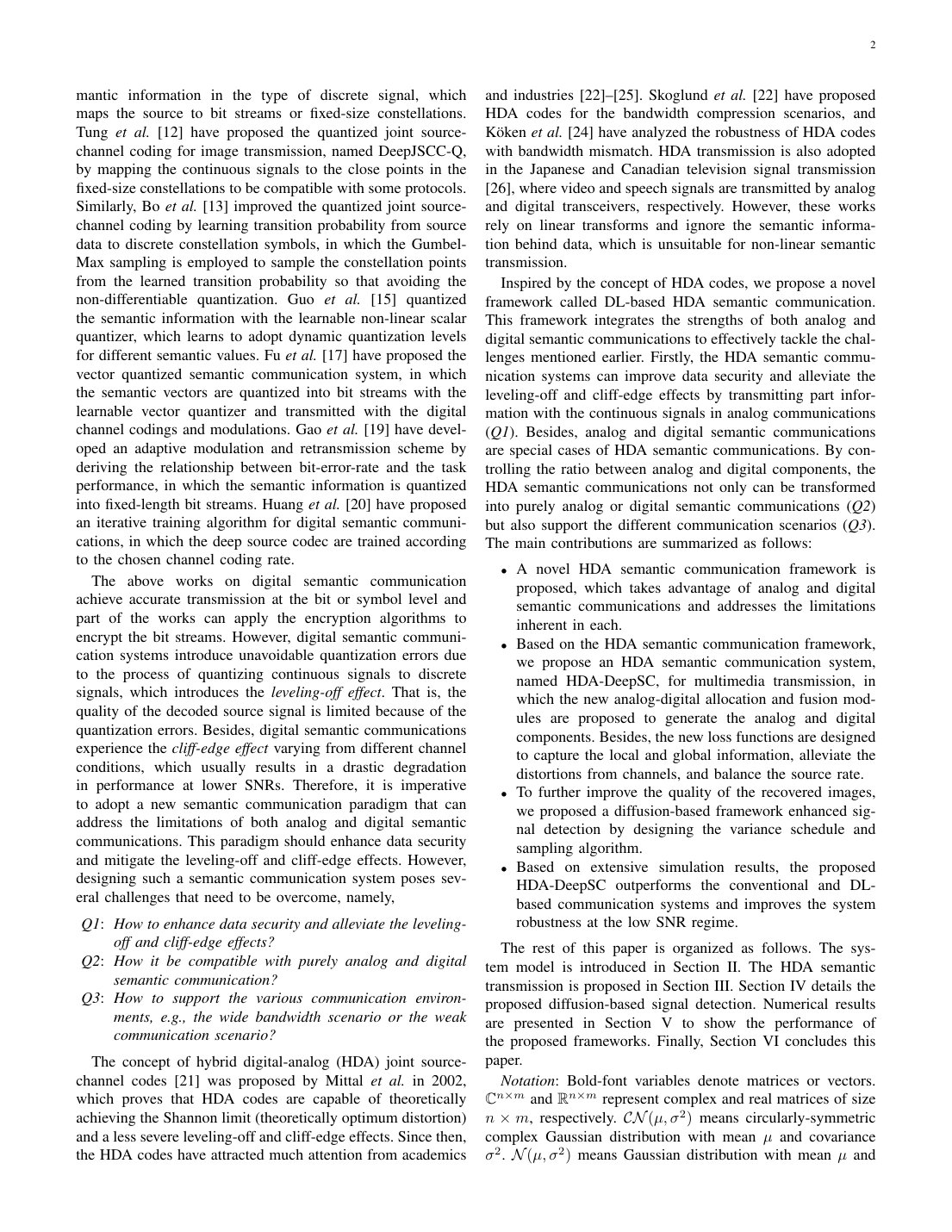 Hybrid Digital-Analog Semantic Communications 方法/架构页