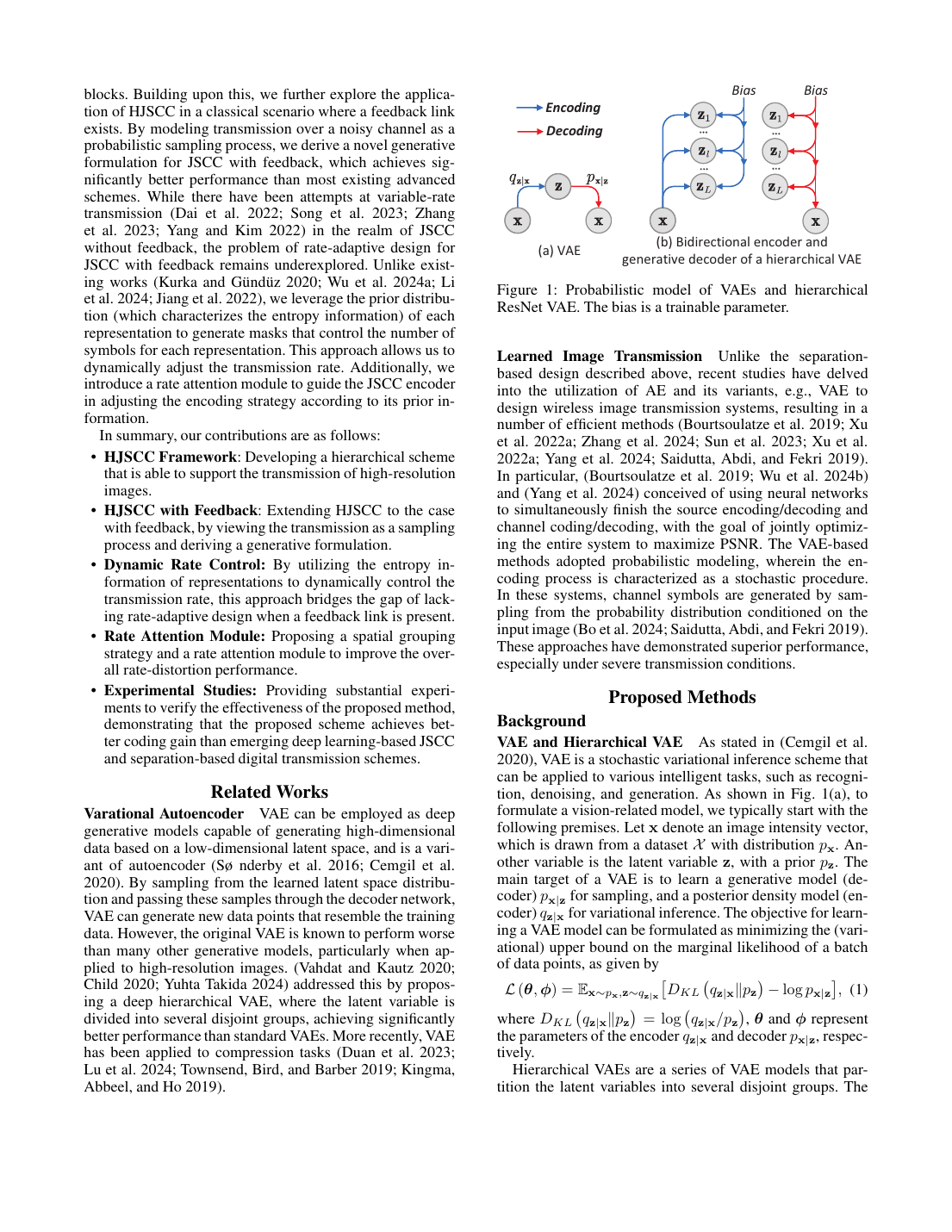 Progressive Learned Image Transmission for Semantic Communication Using Hierarchical VAE 方法/架构页