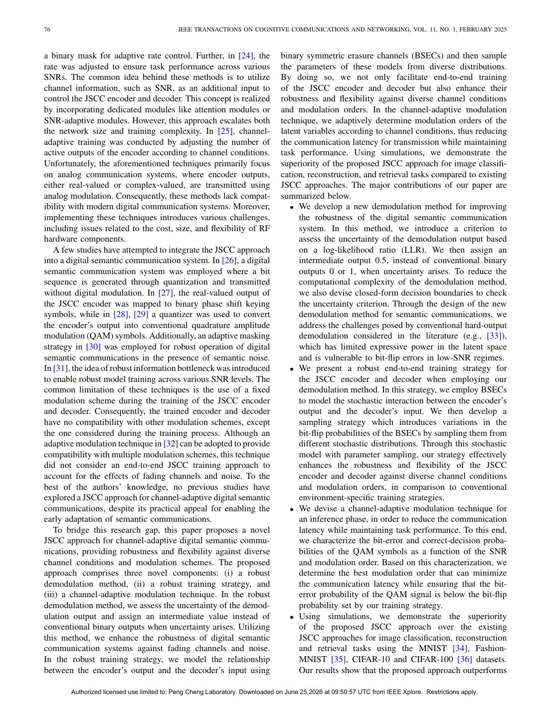 Joint Source-Channel Coding for Channel-Adaptive Digital Semantic Communications 方法/架构页
