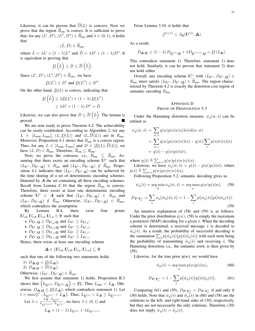 A Theory of Semantic Communication 关键结果页