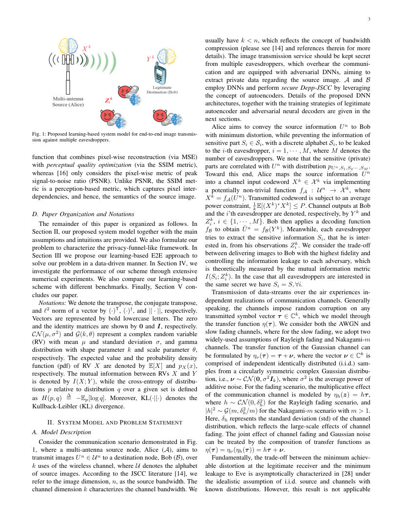 Deep Joint Source Channel Coding for Privacy-Aware End-to-End Image Transmission 架构/方法页