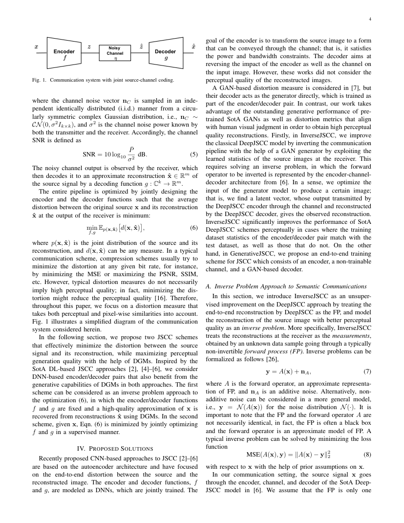 Generative Joint Source-Channel Coding for Semantic Image Transmission 架构/方法页