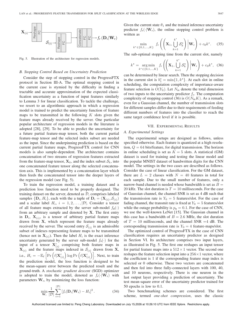 Progressive Feature Transmission for Split Classification at the Wireless Edge 关键结果页
