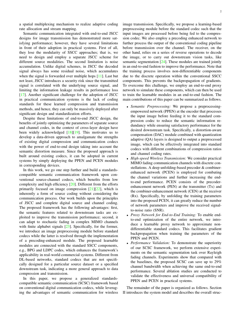 SCSC: A Novel Standards-Compatible Semantic Communication Framework for Image Transmission 架构/方法页