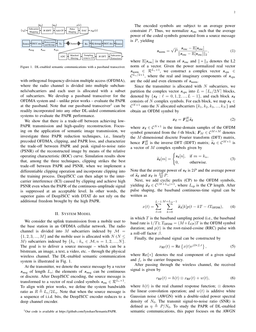 Semantic Communications With Discrete-Time Analog Transmission: A PAPR Perspective 架构/方法页