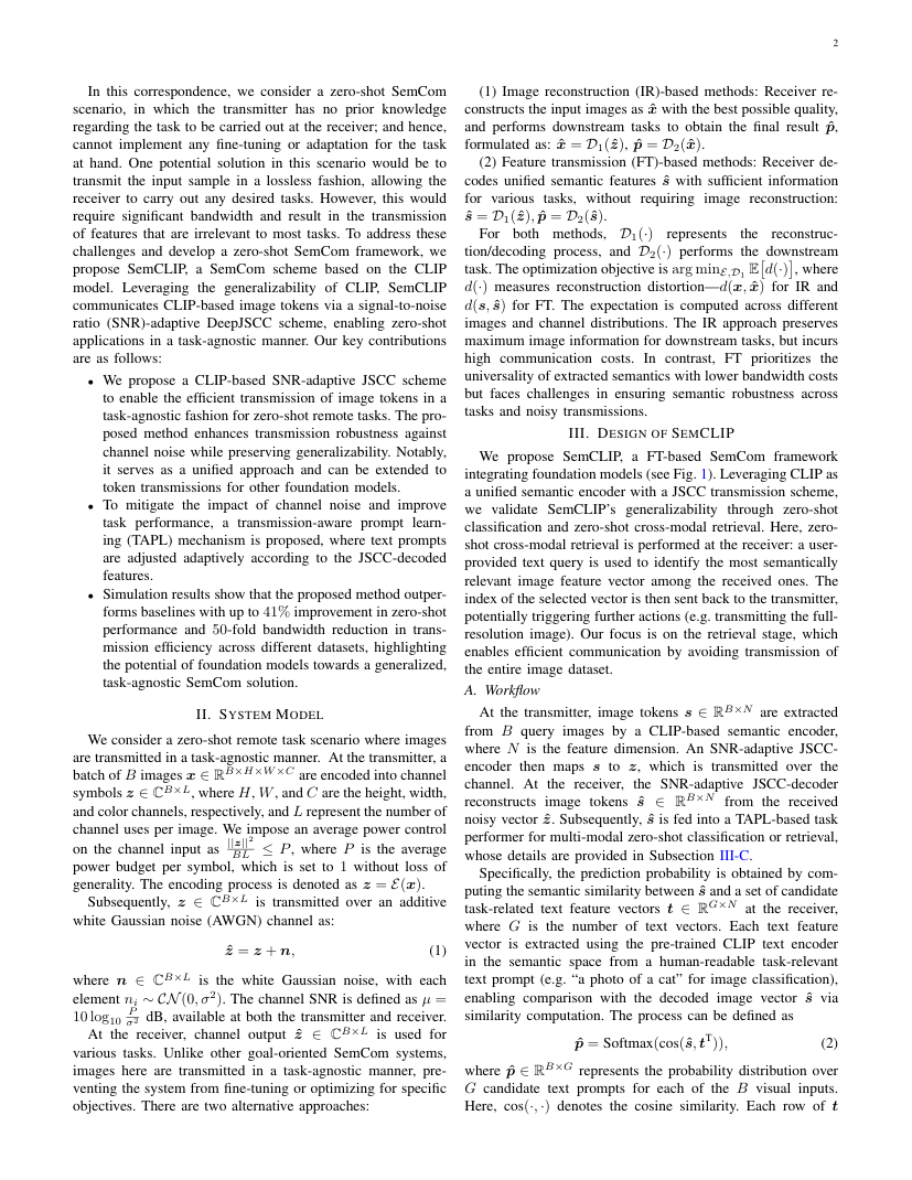 Zero-Shot Semantic Communication With Multimodal Foundation Models 架构/方法页