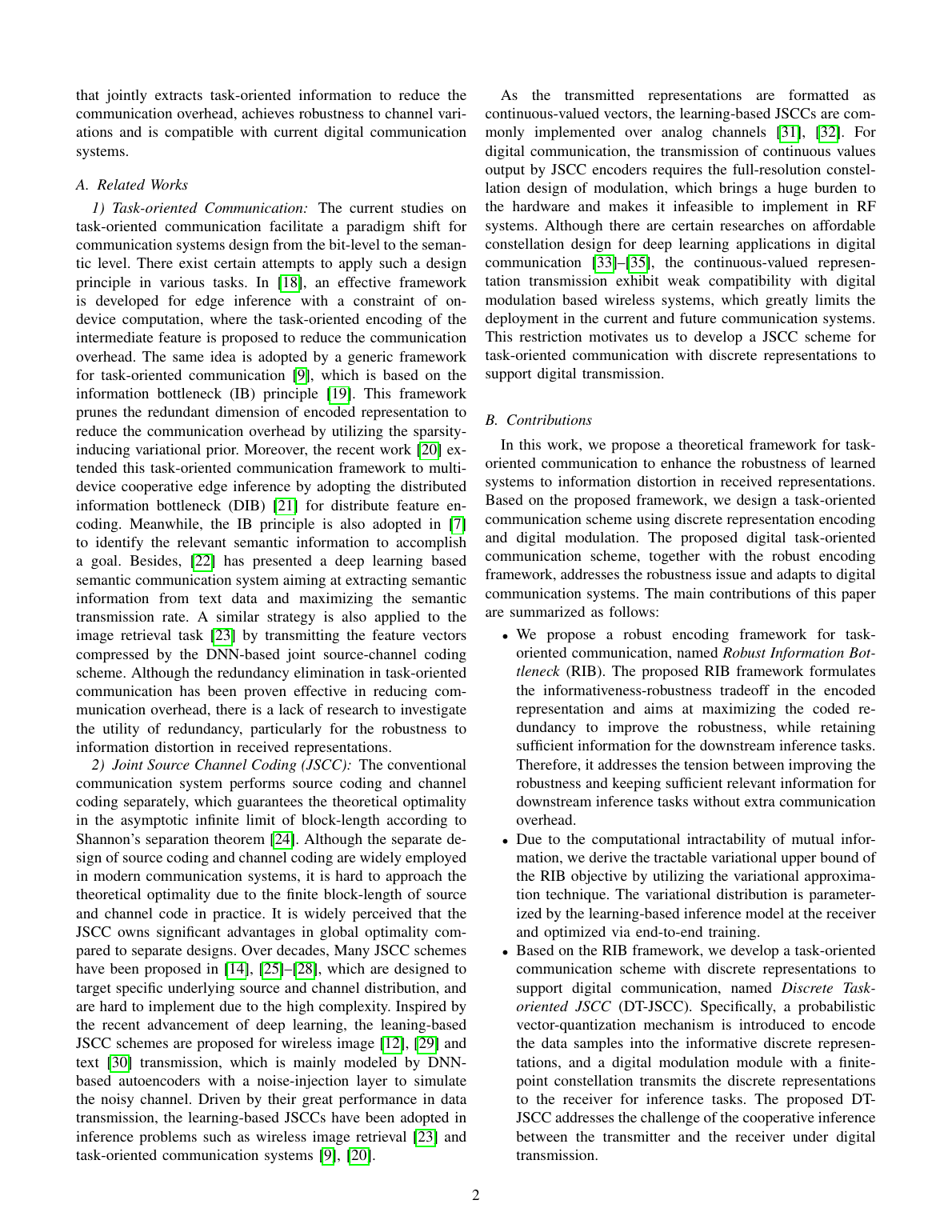 Robust Information Bottleneck for Task-Oriented Communication with Digital Modulation method