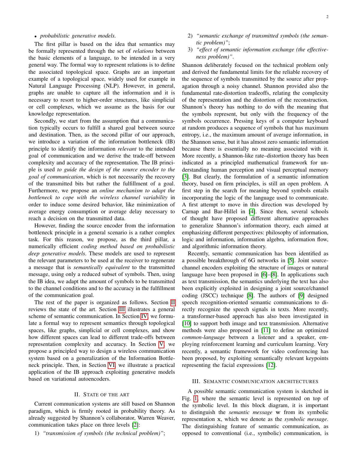 Semantic Communications Based on Adaptive Generative Models and Information Bottleneck method
