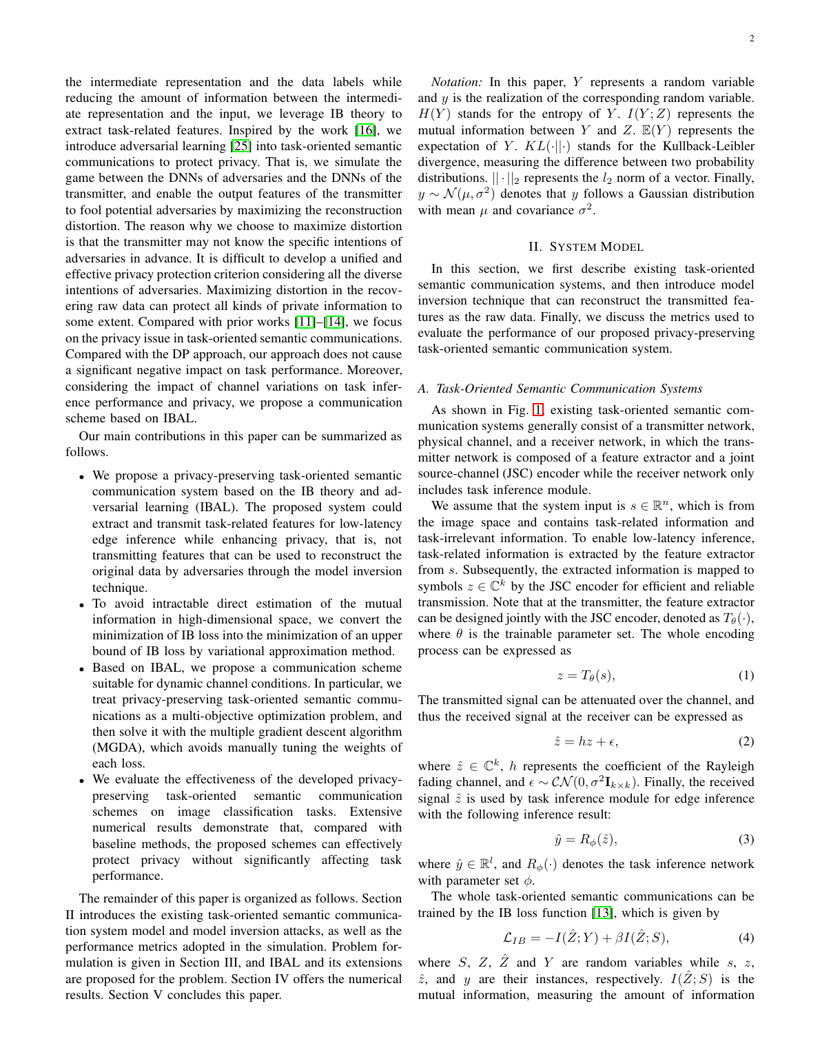 Privacy-Preserving Task-Oriented Semantic Communications Against Model Inversion Attacks method