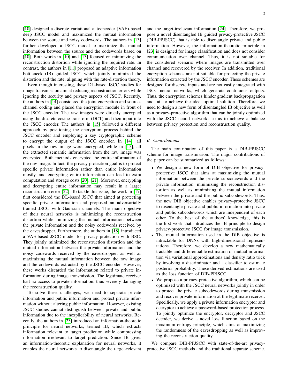 Disentangled Information Bottleneck guided Privacy-Protective JSCC for Image Transmission method