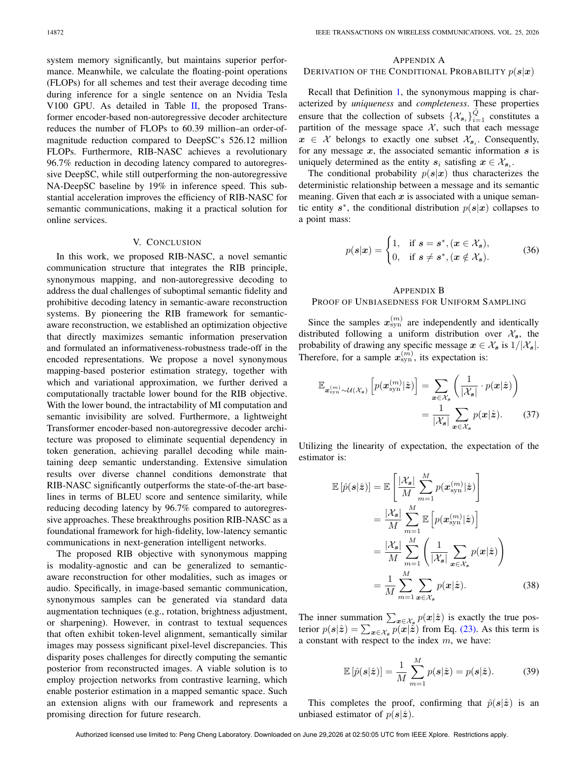 Robust Information Bottleneck Guided Non-Autoregressive Semantic Communication With Synonymous Mapping result