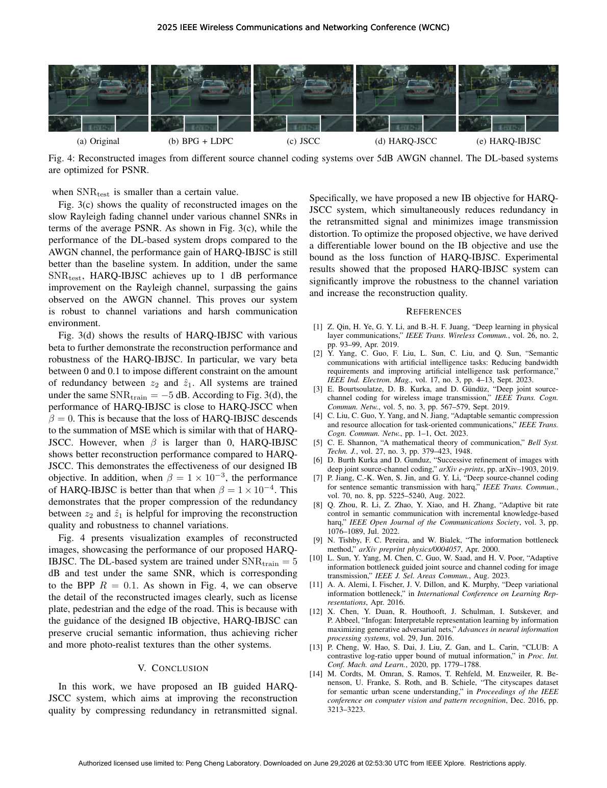 Information Bottleneck Guided Joint Source-Channel Coding with HARQ result