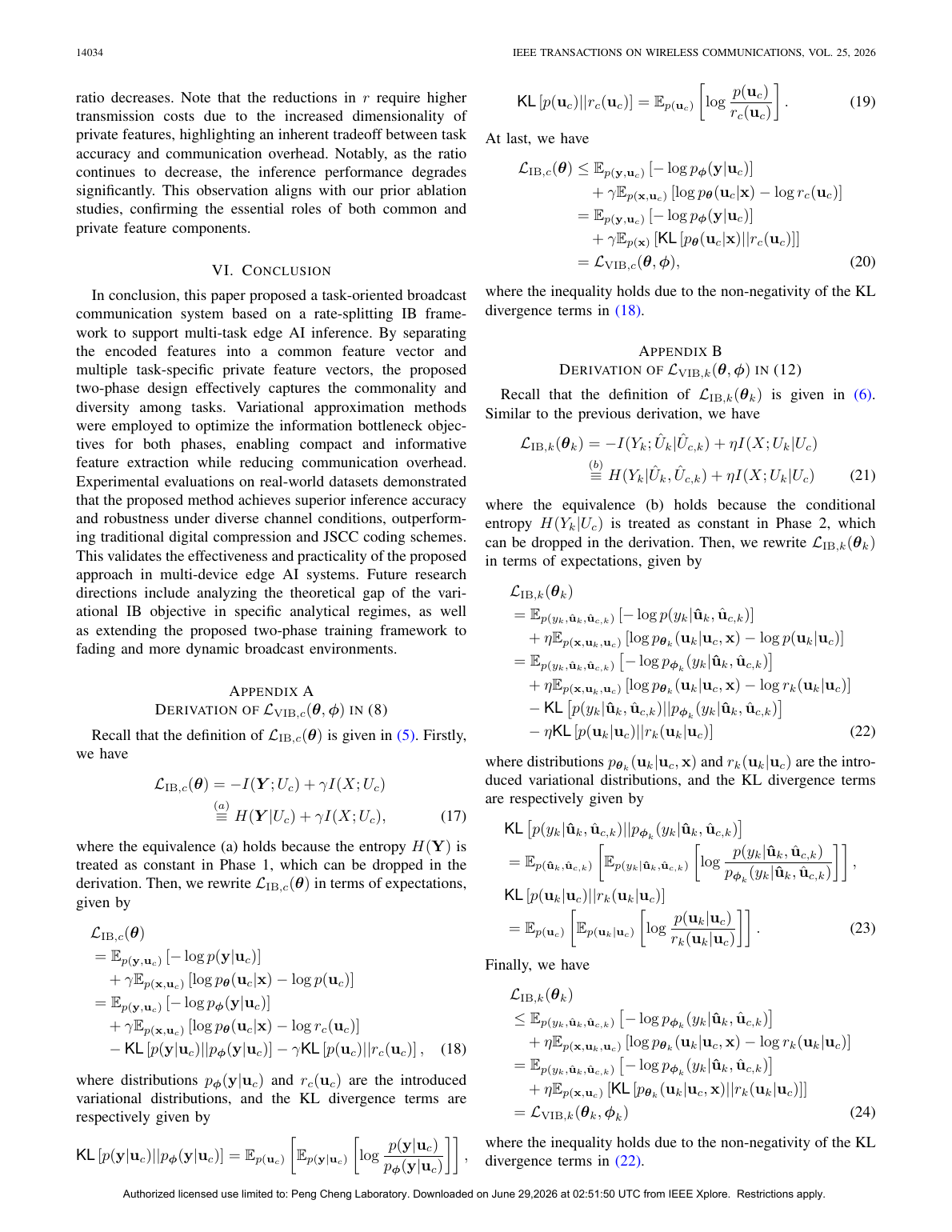 Joint Source-Channel Coding for Task-Oriented Broadcast Communications: An Information Bottleneck Approach With Rate Splitting result
