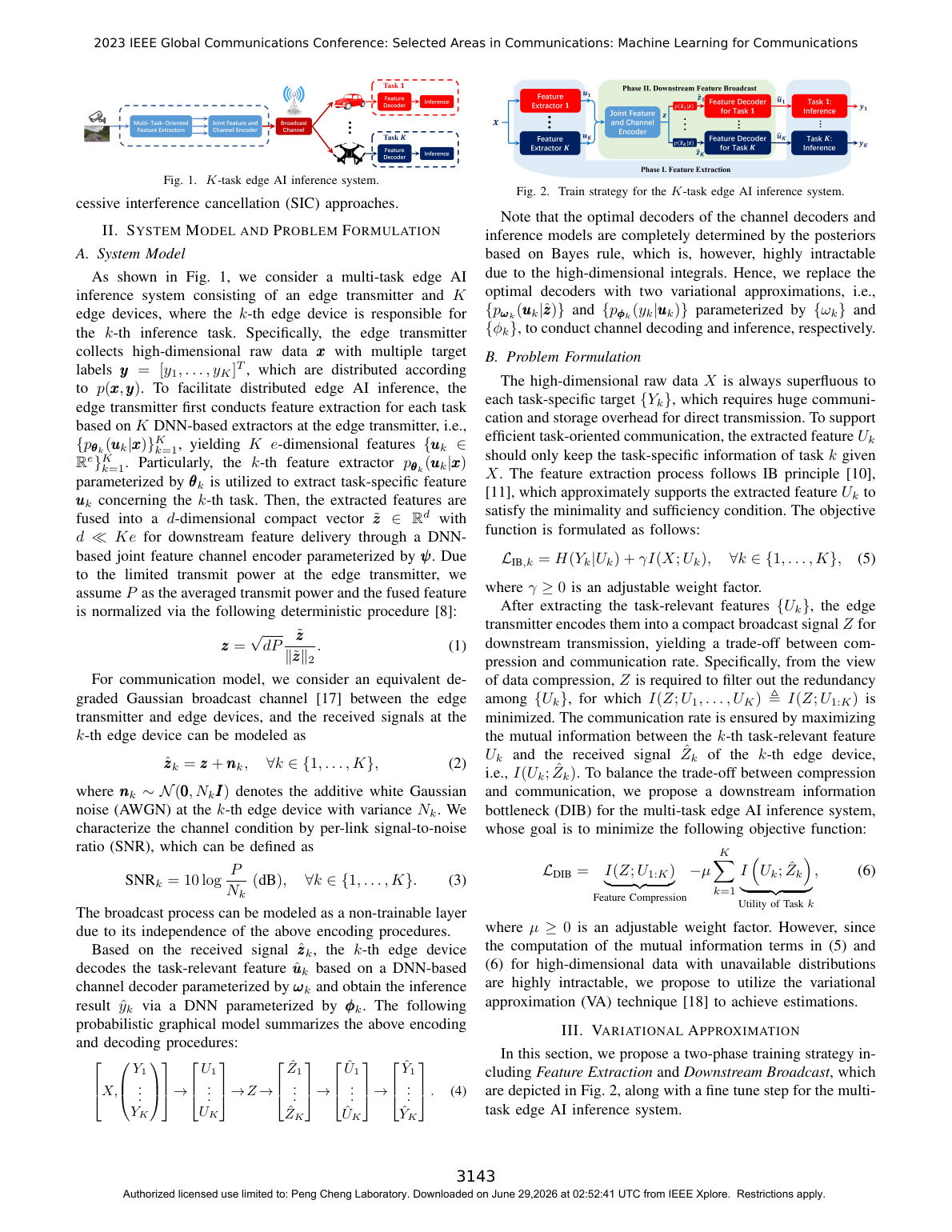 Multi-Task-Oriented Broadcast for Edge AI Inference via Information Bottleneck method