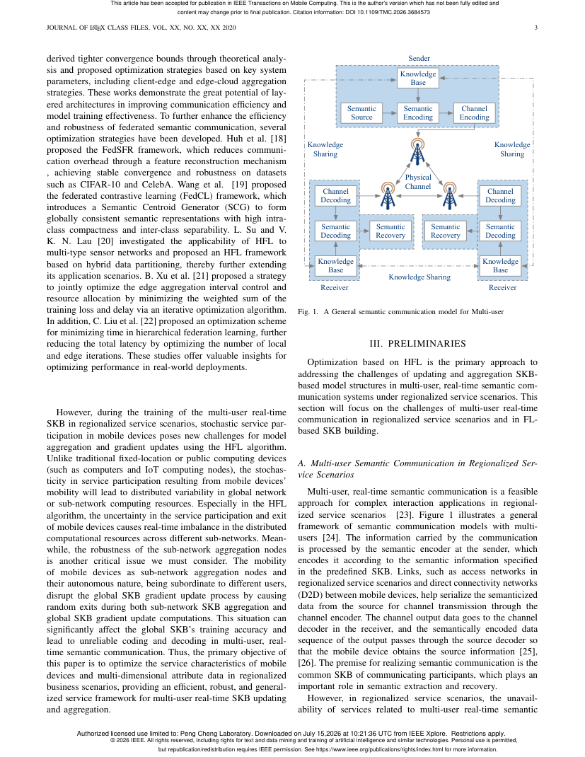 HSCKBase: A Robust Hierarchical Federated Learning Framework for Semantic Communication Knowledge Base in Regionalized Service Scenarios 架构/方法页