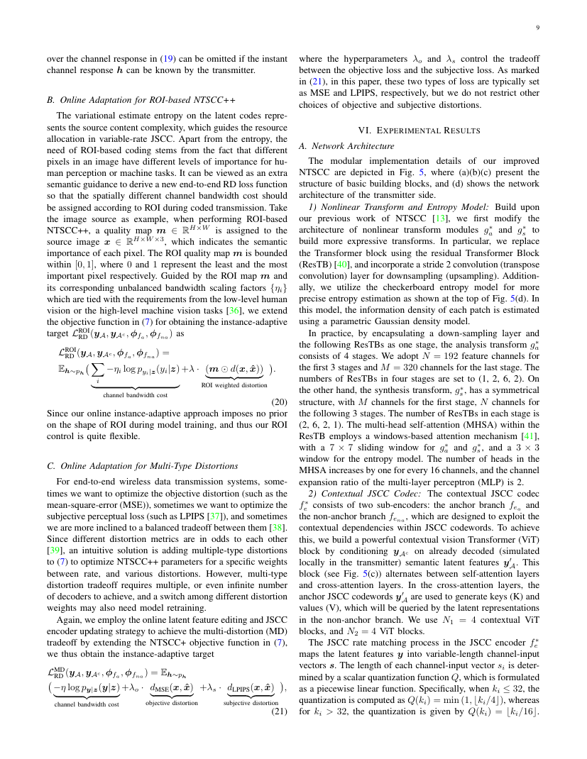 Improved Nonlinear Transform Source-Channel Coding to Catalyze Semantic Communications 关键结果页