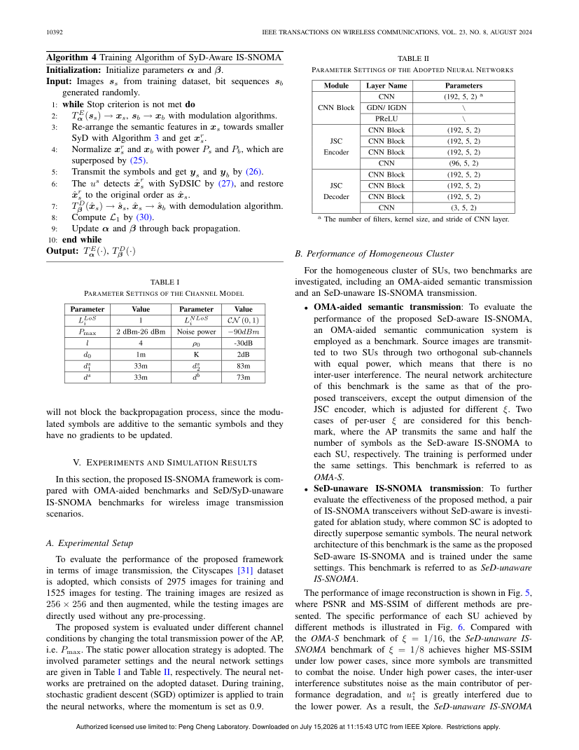 Interference Suppressed NOMA for Semantic-Aware Communication Networks 关键结果页