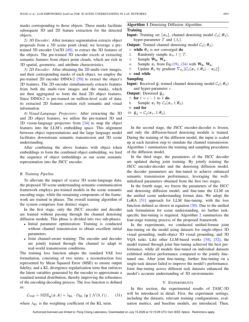 LLM-Empowered Semantic Communication for Multi-Task 3D Scene Understanding in Low-Altitude Economy Networks 关键结果页