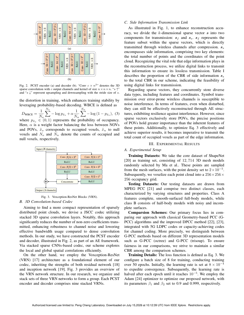 PCST: Geometry-based Point Cloud Semantic Transmission for Low-Latency XR Communications 关键结果页