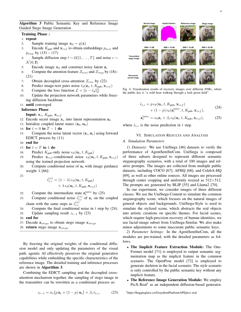 Secure Intellicise Wireless Network: Agentic AI for Coverless Semantic Steganography Communication 关键结果页