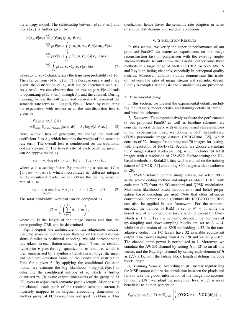 Semantic-Aided Parallel Image Transmission Compatible With Practical System 关键结果页