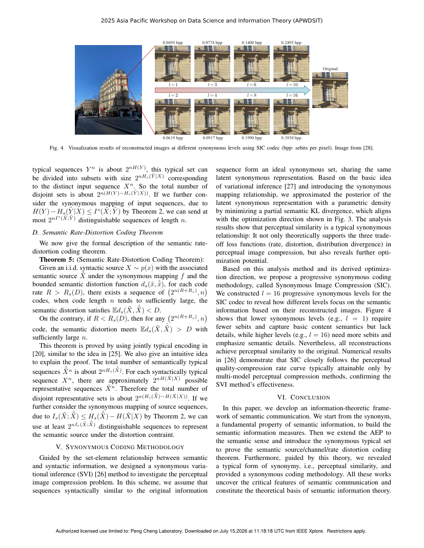 Semantic Information Theory and Method 关键结果页