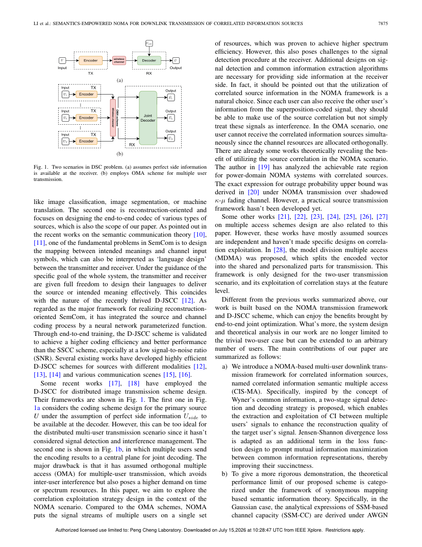 Semantics-Empowered Non-Orthogonal Multiple Access for Downlink Transmission of Correlated Information Sources 架构/方法页