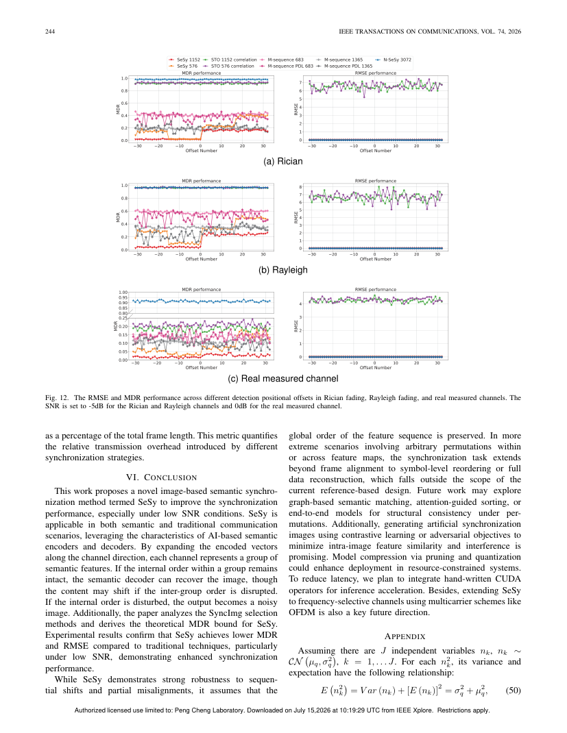 SeSy: Enhancing Communication System Reliability Through Image-Based Semantic Synchronization 关键结果页