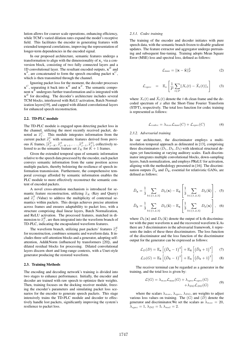 TD-PLC: A Semantic-Aware Speech Encoding for Improved Packet Loss Concealment 关键结果页