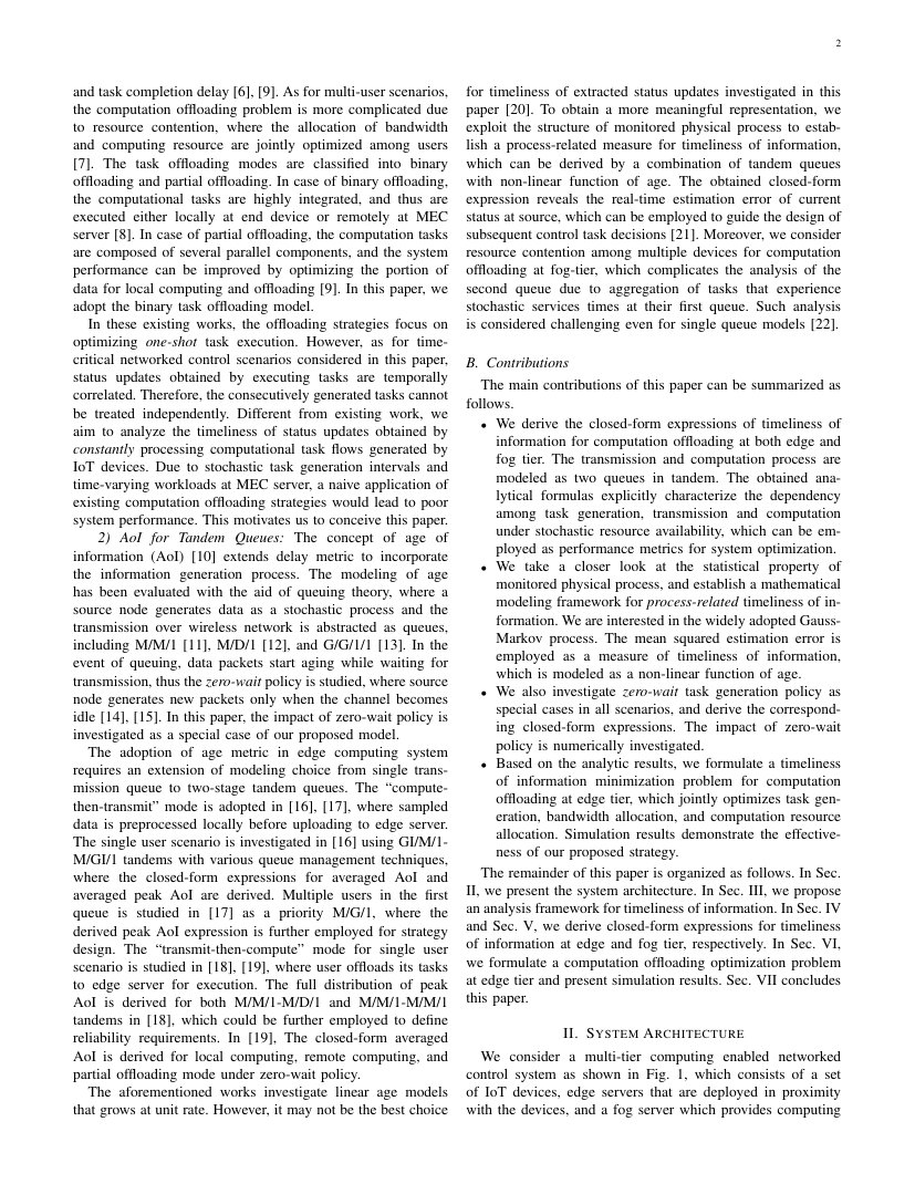 Timeliness of Information for Computation-Intensive Status Updates in Task-Oriented Communications 架构/方法页