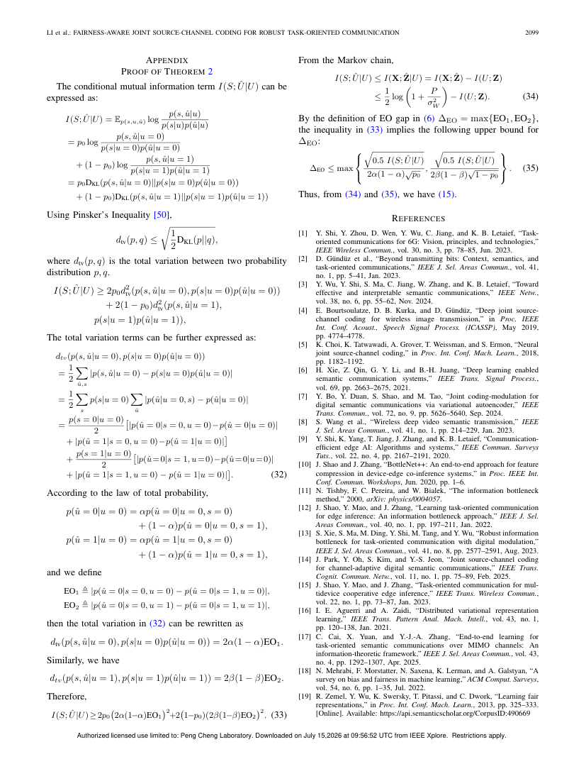 Fairness-Aware Joint Source-Channel Coding for Robust Task-Oriented Communication 关键结果页