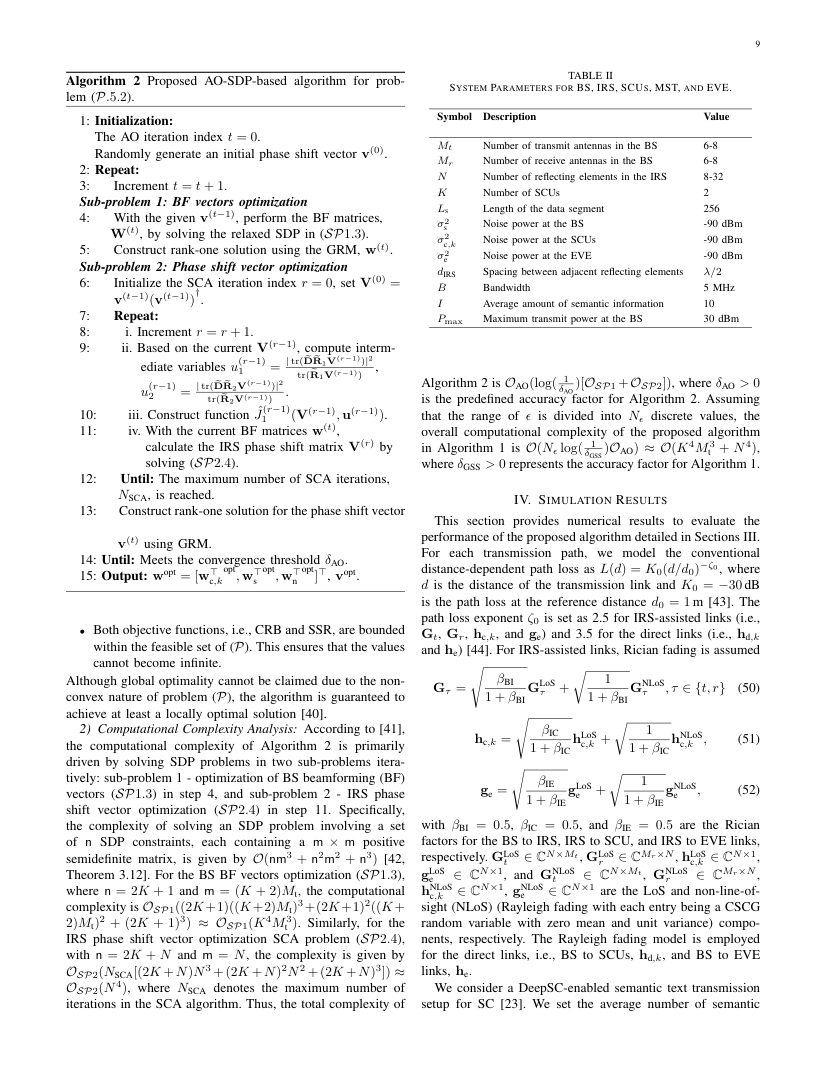 A Physical Layer Security Framework for IRS-Assisted Integrated Sensing and Semantic Communication Systems 关键结果页