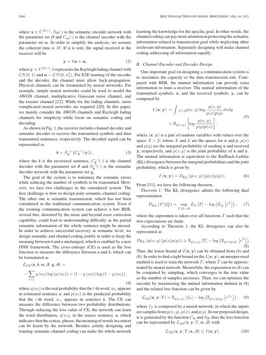 Deep Learning Enabled Semantic Communication Systems 关键结果页