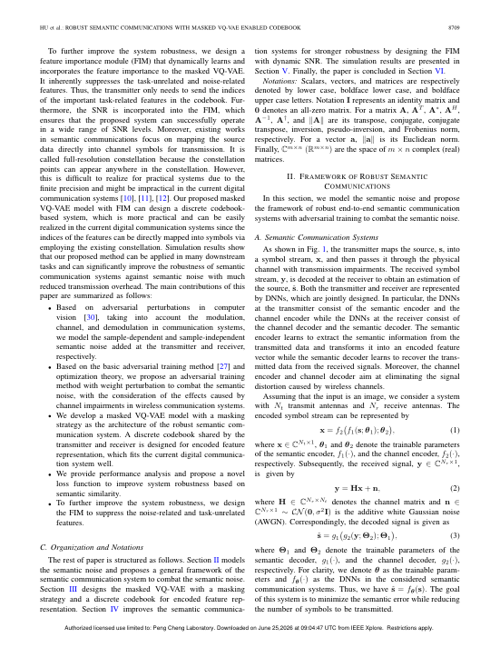 Robust Semantic Communications With Masked VQ-VAE Enabled Codebook 方法/架构页