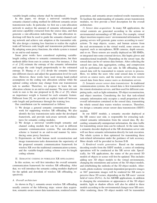 Semantic Communications With Variable-Length Coding for Extended Reality 方法/架构页