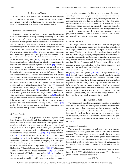 Task-Oriented Scene Graph-Based Semantic Communications With Adaptive Channel Coding 方法/架构页
