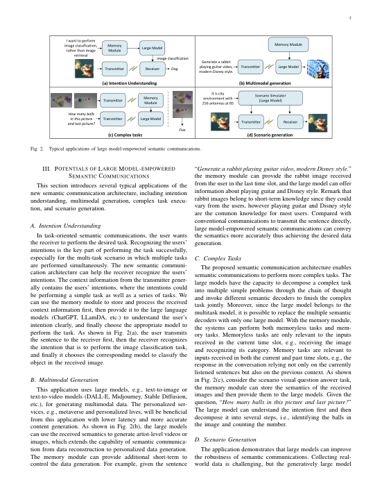 Toward Intelligent Communications: Large Model Empowered Semantic Communications 关键结果页