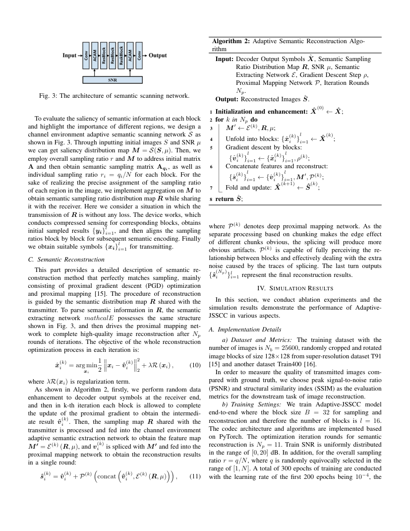 Adaptive Sampling and Joint Semantic-Channel Coding Under Dynamic Channel Environment 关键结果页