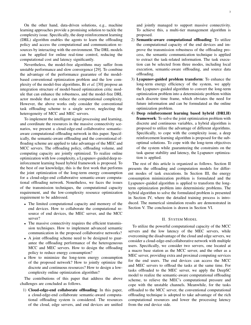 Computational Offloading in Semantic-Aware Cloud-Edge-End Collaborative Networks 架构/方法页