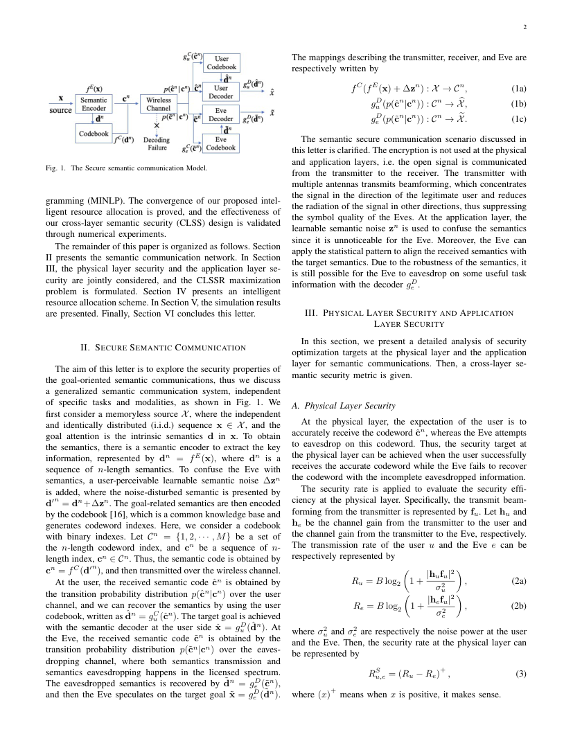 Cross-Layer Security for Semantic Communications: Metrics and Optimization 架构/方法页