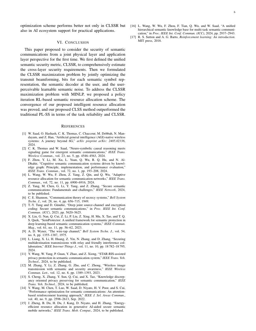 Cross-Layer Security for Semantic Communications: Metrics and Optimization 关键结果页