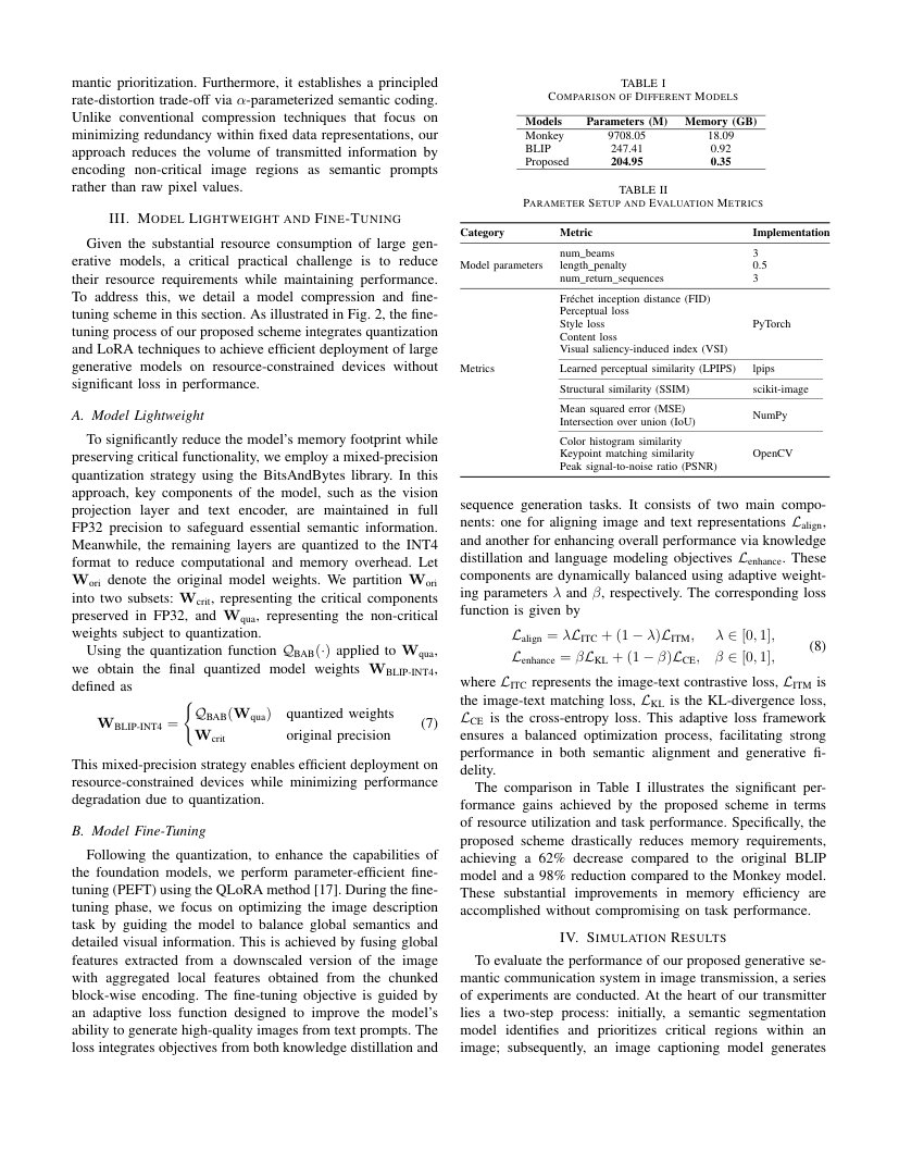 Large AI Model-Enabled Generative Semantic Communications for Image Transmission 关键结果页