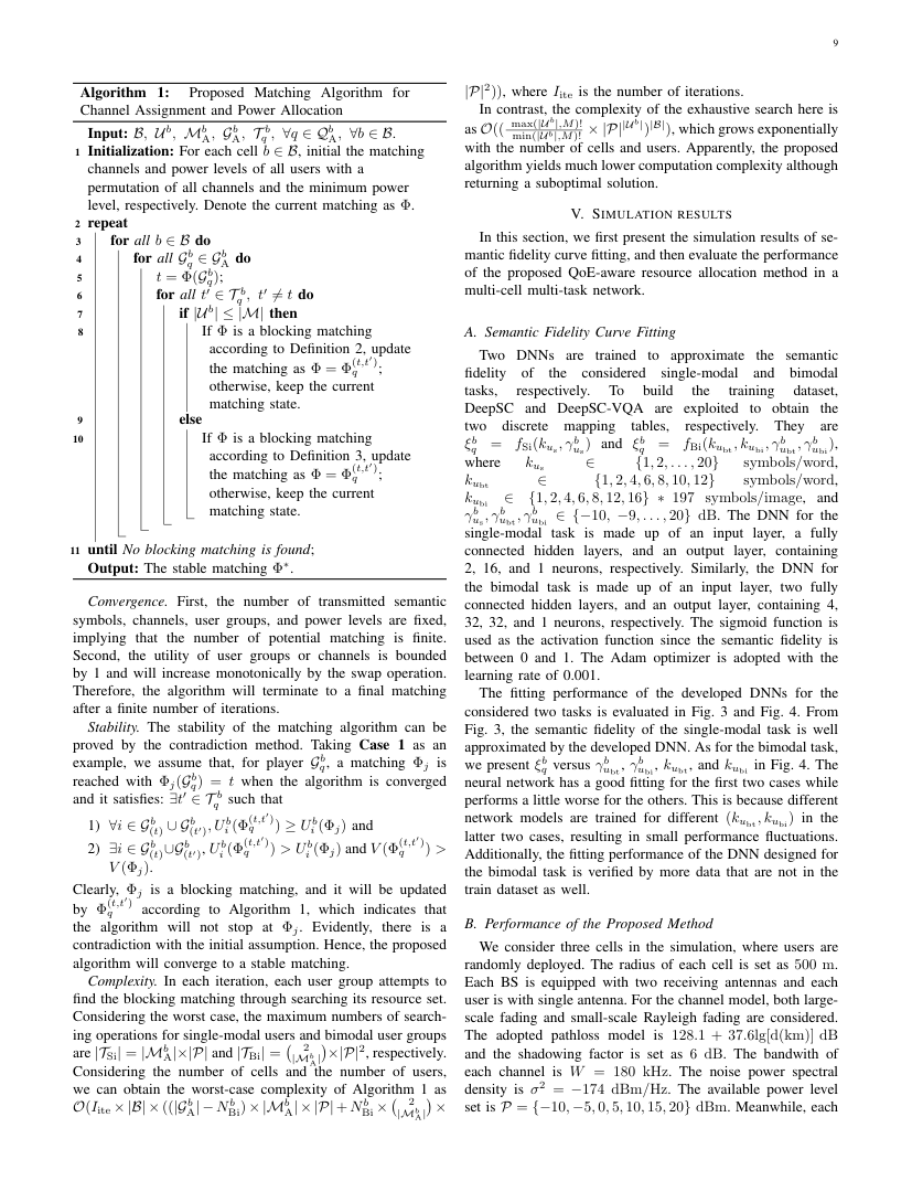 QoE-Based Semantic-Aware Resource Allocation for Multi-Task Networks 关键结果页