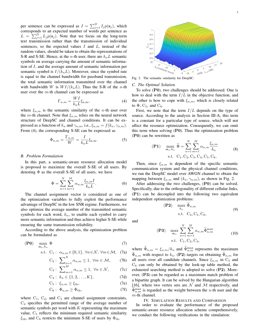 Resource Allocation for Text Semantic Communications 关键结果页