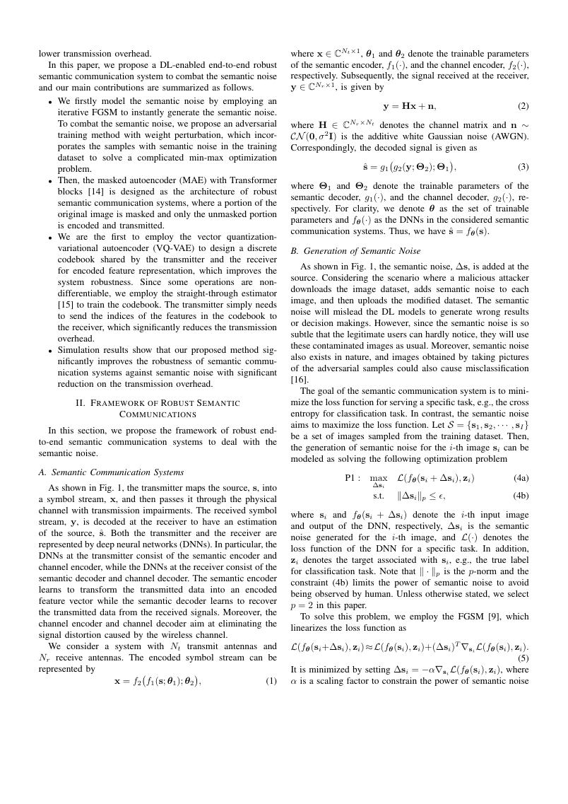 Robust Semantic Communications Against Semantic Noise 架构/方法页