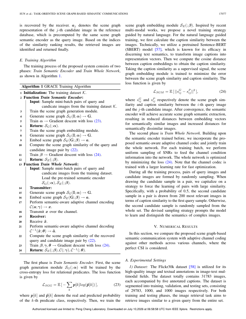 Task-Oriented Scene Graph-Based Semantic Communications With Adaptive Channel Coding 关键结果页